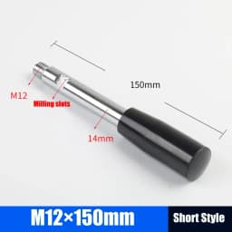 M6-M12 Fixed Long Grip Handle Bakelite Knob Handle Work Rod Machine Tool Work Handle Bar Bench Drill Accessories