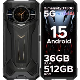 DOOGEE S200 Plus Rugged Phone 36GB RAM + 512GB ROM Dimensity 7300 11000mAh 66W 6.72” 120Hz Dimensity 7300 100MP NFC Smartphone
