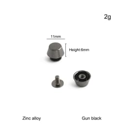 20/50/100PCS 8-15mm Metal Screwback Rivet Studs For Leather Craft Luggage Handbag Purse Bottom Protective Feet Nails Accessories