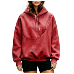 Women Fall And Winter Hoodie With Pet Pouch Oversized Pocket Colorful Print Sweatshirt For Dogs And Cats Woman's Hoodie