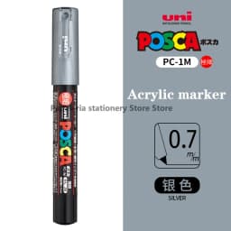 1 UNI POSCA PC-1M Marker Art Supplies for Artist POP Poster Pen Graffiti Advertising 0.7mm Art Stationery Multi-color Optional