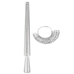 NIUPIKA HK/US/JP/UK/EU Aluminum Ring Rod Metal Ring Multi-size Specification Size Measurement Screening Jewelry DIY Tool