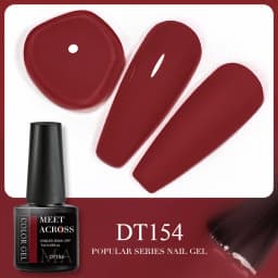 MEET ACROSS 7ml Orange Red Pink Gel Nail Polish Laser Sparkling Soak Off Semi Permanent Nail Art UV Gel Varnishes Spring Summer
