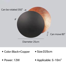 Modern LED Aisle Wall Lamp for Bedroom Bedside Living Room Stairs Corridor Eclipse Sconce Home Decor Lighting Fixture Luster