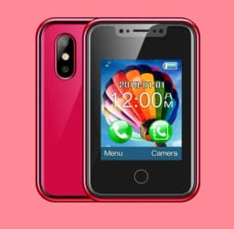 Mini Smart Wearable Mobile Phone 1.77" Touch Screen Support Dual SIM Bluetooth Call Music SMS Voice Changer Camera Vibration