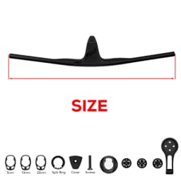 RACE Full Carbon Fibre Internal Cable Integrated Cockpit -17°,50mm-90mm MTB/Cross Handlebar For XC With Mount,Steerer 28.6mm