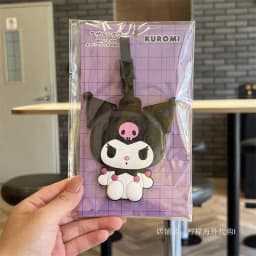 Creative cartoon cute big-eared dog and cat luggage tag travel luggage tag suitcase ID card address clip luggage check-in portab