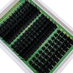 Spikes Lash Cluster 160D 200D 300D Thick Spiky Individuals Lashes 10-18mm Mega Wispy Eyelash Extension Fluff D Curly DIY at Home