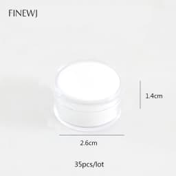 Novel Gem Jar Display Gemstone Insert Tray Jewelry Charms Beads Organizer White Foam Round Box Liner Show Case Holder Wholesale