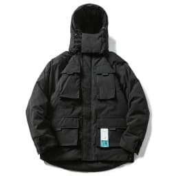 Men's Winter Jackets Thicken Warm Parkas Coats Multi Pockets Mask Caps Padded Jackets Man Winter Parkas Outwear
