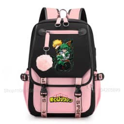 My Hero Academia Anime Print Student Backpack Lightweight Casual Daypack for Girls School Travel