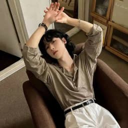 IEFB Korean Style Men's T-shirts Loose Button Design Pullover Tops Casual Solid Color Long Sleeve Male Tees Simple New 9C6913