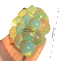 Sensory Fidget Toy Stress Relief Squeeze Toy Slow Rebound Squishy Grape Simulated Fruit Cozy Handmade Gift for Anxiety and Focus