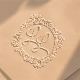 Customize Embossing Stamp Wedding Monogram Embosser Stamp, Personalized 2 Initials Embosser Stamp, Wedding Gift, Hand Held Embos