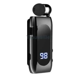 K55 Lavalier Wireless Earphone Bluetooth 5.0 Earphone In Lotus Bussiness Headphone Headset Fast Charge Vibration Power Display