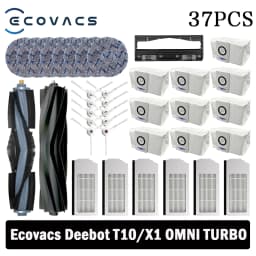 Ecovacs Deebot X1 OMNI / T10 OMNI Robot Vacuum Cleaner Spare Parts, Rubber / Side Brush, Cover,Hepa Filter, Mop Rag, Dust Bag