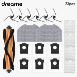 Derame D20 Air Plus Robot Vacuums Cleaner Accessory Dust Bag Rubber Brush Side Brush HEPA Filter Mop Cloths Spare