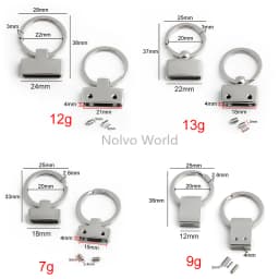 Customize Stainless Steel Keychain Making Your Design Draft O Ring Buckle For Pendant Belt Garment Sport Backpack Shoes Swimsuit