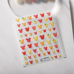 Lovely Red Fruit Strawberry Cherry Bowknot Love Heart Star Silk Ribbon 5D Nail Art Stickers Chic Self Adhesive Manicure Decal