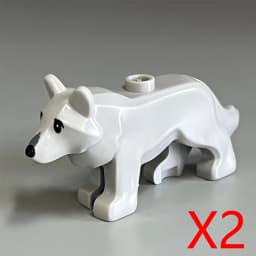 MOC City Animals Building Block Model Farm Ranch Scene Accessories Goat Wolf Pig Owl Flamingo Parrot Bird Zoo Kids Brick Toy T04