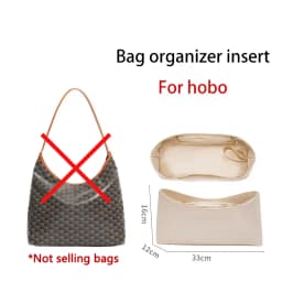 Dupont Paper For Bohe Hobo Bag Organizer Insert Durable Wateproof Bag Support Orderly Storage Inner Liner Neat Bag Accessories