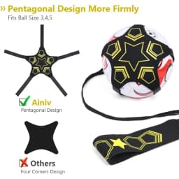 Football Training Belt Adjustable Belt with Ball Elastic Cord Swing Trainer Soccer Practice Ball Control Drills Skills Training