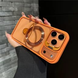 Double Bracket For Magsafe Glossy Case For iPhone 18 17 16 13 15 14 11 12 Pro Max Air Shockproof Cases For iPhone 14 15 16 Plus