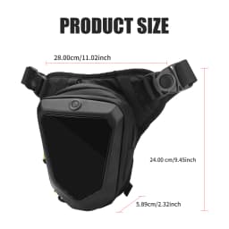 Smart LED Screen Motorcycle Bicycle Leg Bag Waterproof Ride Cycling Drop Leg Side Bag For Men Women DIY Pattern APP Control
