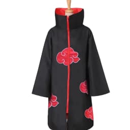 Naruto Akatsuki Tobi Cosplay Full Set: Obito Uchiha Costume with Coat, Mask & Jade Ring – Perfect for Cosplay Events