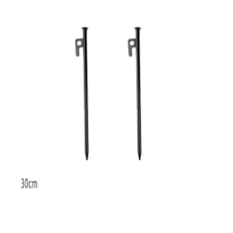 2/4 Pack Heavy Duty Steel Tent Stakes - Unbreakable & Inflexible,Super Strong for Camping, Weatherproof,Rust-Resistant