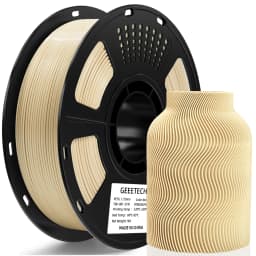 GEEETECH Strong PETG 3D Filament 1.75mm 1kg – High Toughness Low Warping Clog-Free ±0.03mm Vacuum Sealed Spool for Creality Bamb
