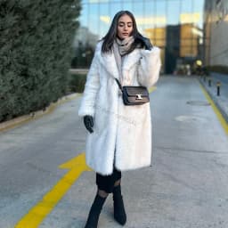 Neo Mint Slouchy Chic Gradient Long Eco Faux Fur Coat Women Winter Thick Warm Fluffy Fox Fur Jacket Brand Fashion Girls Overcoat