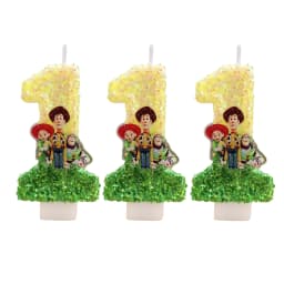 Hot Cute Cartoon T-O-Y Story Digital Candle Numbers 0-9 Kids Birthday Cake Decoration Cartoon Party Supplies Accessory