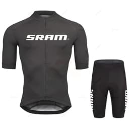 2027 Sram Pro Cycling Jersey Sets Men Bib Shorts Bicycle Short Sleeve Bicicleta Clothing Bike Maillot Ciclismo Hombre Black Sets