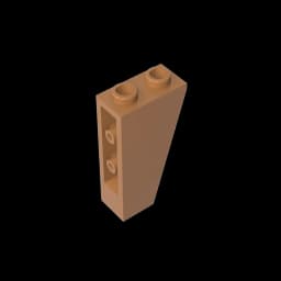 Gobricks GDS-864 Slope, Inverted 75 2 x 1 x 3 compatible with lego 2449 children's DIY Educational Building Blocks Technical