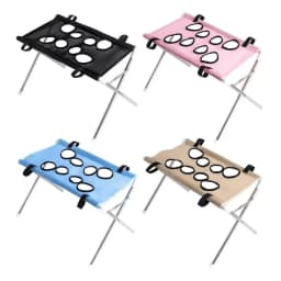 Anti-Scratch Pet Grooming Hammock Support Frame Detachable Puppy Nail Clipping Holder Sturdy Adjustable Pet Bathing Rack