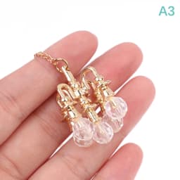 1Pc 1/6 1/12 Miniature Dollhouse Ceiling Lamp Hanging Lamp Mini LED Lighting Model Home Decoration Doll Furniture Toy