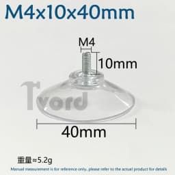 M4 M5 M6 M8 Transparent Suckers With Screw PVC Plastic Sucker Pad Holder Turn Nut Glass Table Tops Storage Tool Hooks