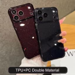 Luxury Glitter Bling Clear Phone Case for Apple iPhone 18 17 16 15 Pro Max Hard Transparent Lens Protect Soft Bumper Cover Funda
