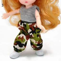 16cm Doll Clothes High-end Dress Up Mini Cute Dolls Skirt Suit Jeans Pants T-shirt Skirt Suit Kids Gift Toy DIY Doll Accessories