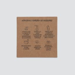 50PCS 9 Languages 6.5x6.5cm Square White Brown Care Instructions Custom Insert Card For Jewelry DIY Packaging Supplies Wholesale