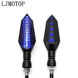Universal Motorcycle LED Turn Signal Lamp Sequential Flowing Flash Indicator Lights Amber Running Light