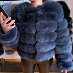 WEFURLENA 2026 New Real Fur Coat Winter Jacket Women natural large wool fox fur coat Street warm long sleeve detachable vest