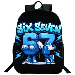 Steal A Brainrot 67 Six Seven Children Backpack Students Travel Daypack Boys Girls Funny Number Design School Bags Lightweight