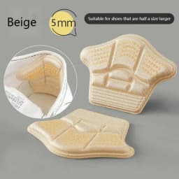 2Pcs Soft Heel Insoles Pads Pain Relief Cushions Size-Adjustable Anti-Wear Inserts for Sneakers Loafers and High Heels
