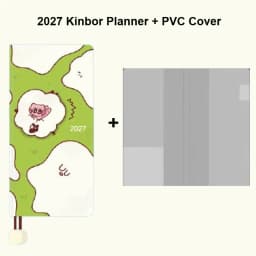 Kinbor 2027 Weekly Planner Pocket Size Notebook Week Plan Notepad Schedule Planning Book Punch Efficiency Manual Daily Writing