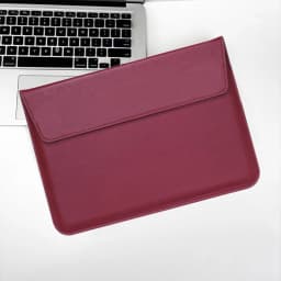 Customized Name PU Leather Men's and Women's Laptop Case Bag 13/15 English Computer Stand Computer Bag