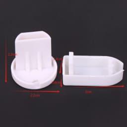 5Pcs Plastic End Cap For Roller Blinds PVC Bottom Rail Sealing Plug Cap Sleeve Non-slip Hand-pull Curtain Track Accessories