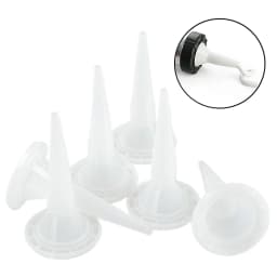 10Pcs Caulking Nozzle Universal Plastic Glue Gun Head Caulking Nozzle Tip Mouth Structural Glue Nozzles Construction Tool Parts