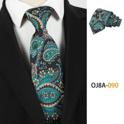 Lurury 8CM Mens Necktie Print Patterns Classic Ties For Man Groom Handfeel Polyester Floral Dot Business Wedding Accessories